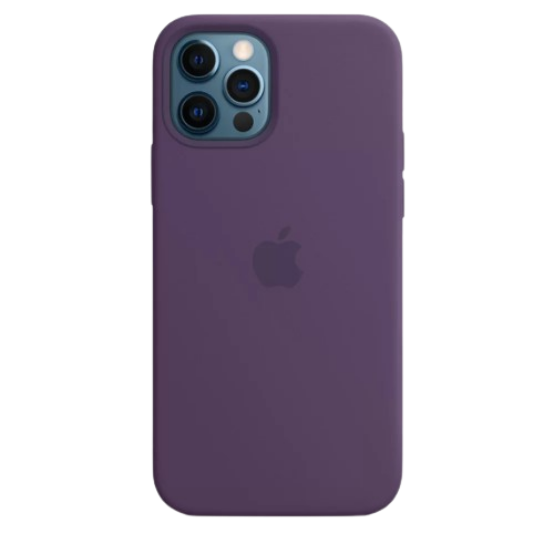 Apple silicone case with MagSafe iPhone 12/12 Pro (Original Quality) Amethyst